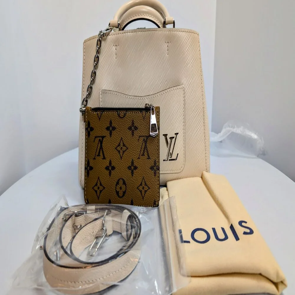 Louis Vuitton Quartz/Cream Marelle BB Tophandle Bag - Picture 15 of 16